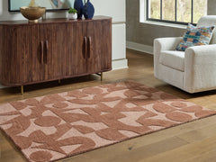 Floridian Furniture - Ashley Furniture - Perrenton Rug - 5' x 7' Rug / Clay - R407202