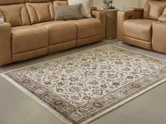 Floridian Furniture - Ashley Furniture - Beritham Rug - Large Rug / Blue/Brown/Beige - R407261