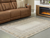 Floridian Furniture - Ashley Furniture - Idaman Rug - Medium Rug / Taupe/Brown - R407292