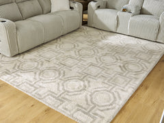 Floridian Furniture - Ashley Furniture - Maconville Rug - Medium Rug / Ivory/Gray - R407322