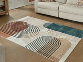 Floridian Furniture - Ashley Furniture - Farrendale Rug - Washable 5' x 7' Area Rug / Multi - R407382