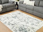 Floridian Furniture - Ashley Furniture - Tobinbury Rug - Washable 5' x 7' Area Rug / Gray - R407422