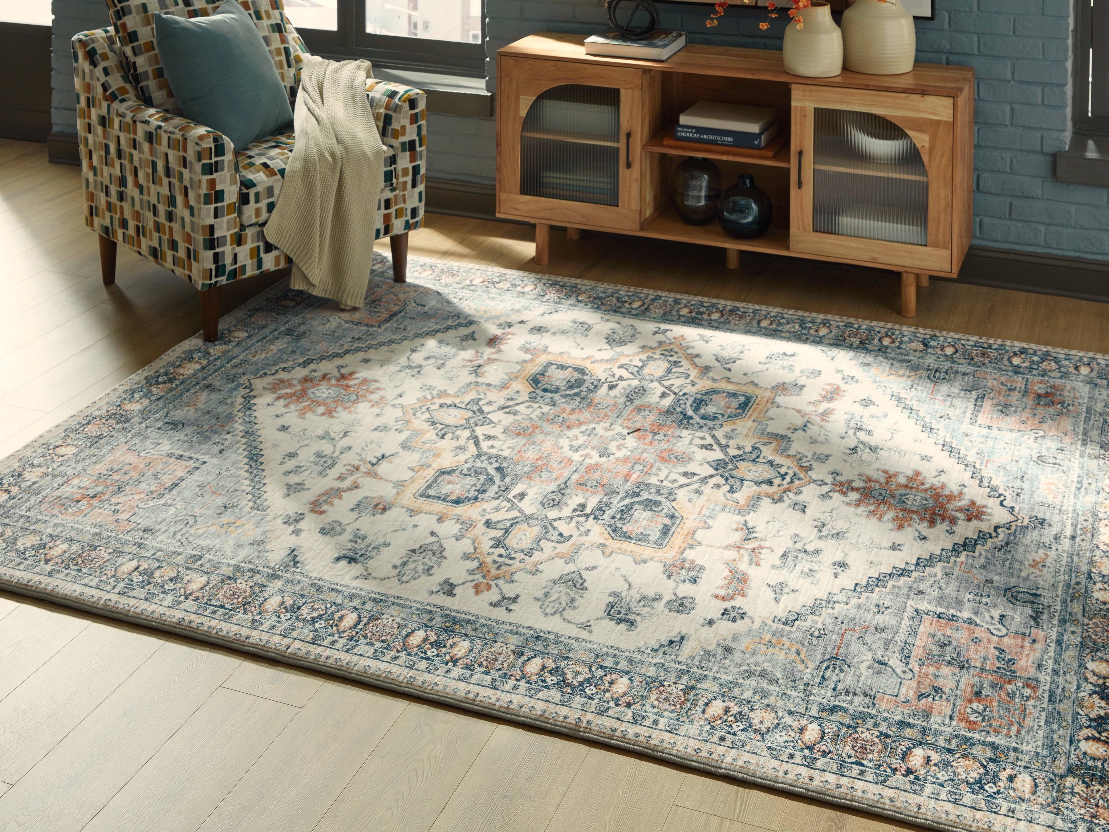 Floridian Furniture - Ashley Furniture - Wallney Rug - 5' x 7' Area Rug / Multi - R407492