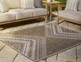 Floridian Furniture - Ashley Furniture - Dunsler Rug - 8' x 10' Rug / Brown/Cream - R900011