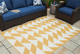 Floridian Furniture - Ashley Furniture - Thomley Rug - 5' x 7' Rug / Ivory/Yellow - R900062