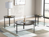 Floridian Furniture - Ashley Furniture - Dorylin Table (Set of 3) - Occasional Table Set (3/CN) / Black - T139-13