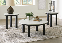 Floridian Furniture - Ashley Furniture - Xandrum Table (Set of 3) - Occasional Table Set (3/CN) / Black/White - T159-13