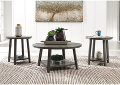 Floridian Furniture - Ashley Furniture - Caitbrook Table (Set of 3) - Occasional Table Set (3/CN) / Gray - T188-13