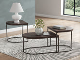 Floridian Furniture - Ashley Furniture - Vanmore Table (Set of 3) - Occasional Table Set (3/CN) / Dark Brown - T199-13