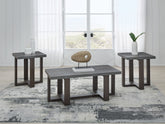 Floridian Furniture - Ashley Furniture - Dynnford Table (Set of 3) - Occasional Table Set (3/CN) / Gray/Brown - T216-13