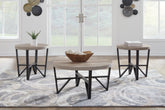 Floridian Furniture - Ashley Furniture - Deanlee Table (Set of 3) - Occasional Table Set (3/CN) / Grayish Brown/Black - T235-13