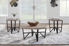 Floridian Furniture - Ashley Furniture - Deanlee Table (Set of 3) - Occasional Table Set (3/CN) / Grayish Brown/Black - T235-13