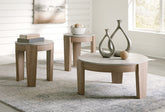 Floridian Furniture - Ashley Furniture - Guystone Table (Set of 3) - Occasional Table Set (3/CN) / Light Brown - T237-13