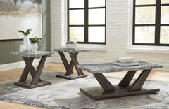 Floridian Furniture - Ashley Furniture - Bensonale Table (Set of 3) - Occasional Table Set (3/CN) / Brown/Gray - T400-13