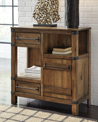 Floridian Furniture - Ashley Furniture - Roybeck Accent Cabinet - Accent Cabinet / Light Brown/Bronze - T411-40