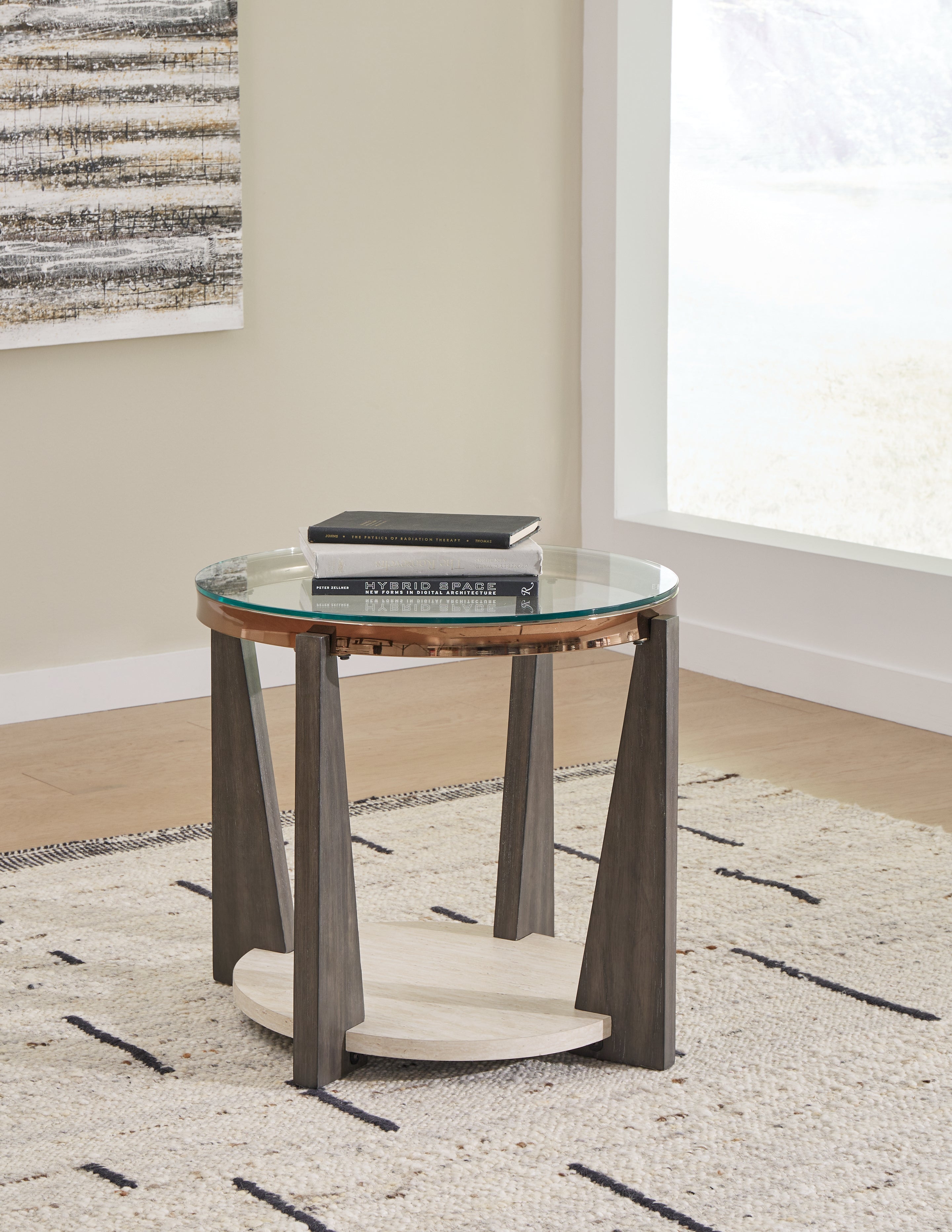 Floridian Furniture - Ashley Furniture - Frazwa End Table - Round End Table / Multi - T432-6