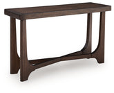 Floridian Furniture - Ashley Furniture - Korestone Sofa Table - Sofa Table / Dark Brown - T438-4