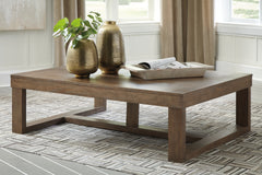 Floridian Furniture - Ashley Furniture - Cariton Coffee Table - Rectangular Cocktail Table / Gray - T471-1
