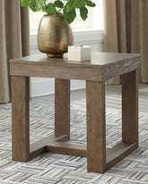 Floridian Furniture - Ashley Furniture - Cariton End Table - Square End Table / Gray - T471-2