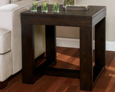 Floridian Furniture - Ashley Furniture - Watson End Table - Square End Table / Dark Brown - T481-2