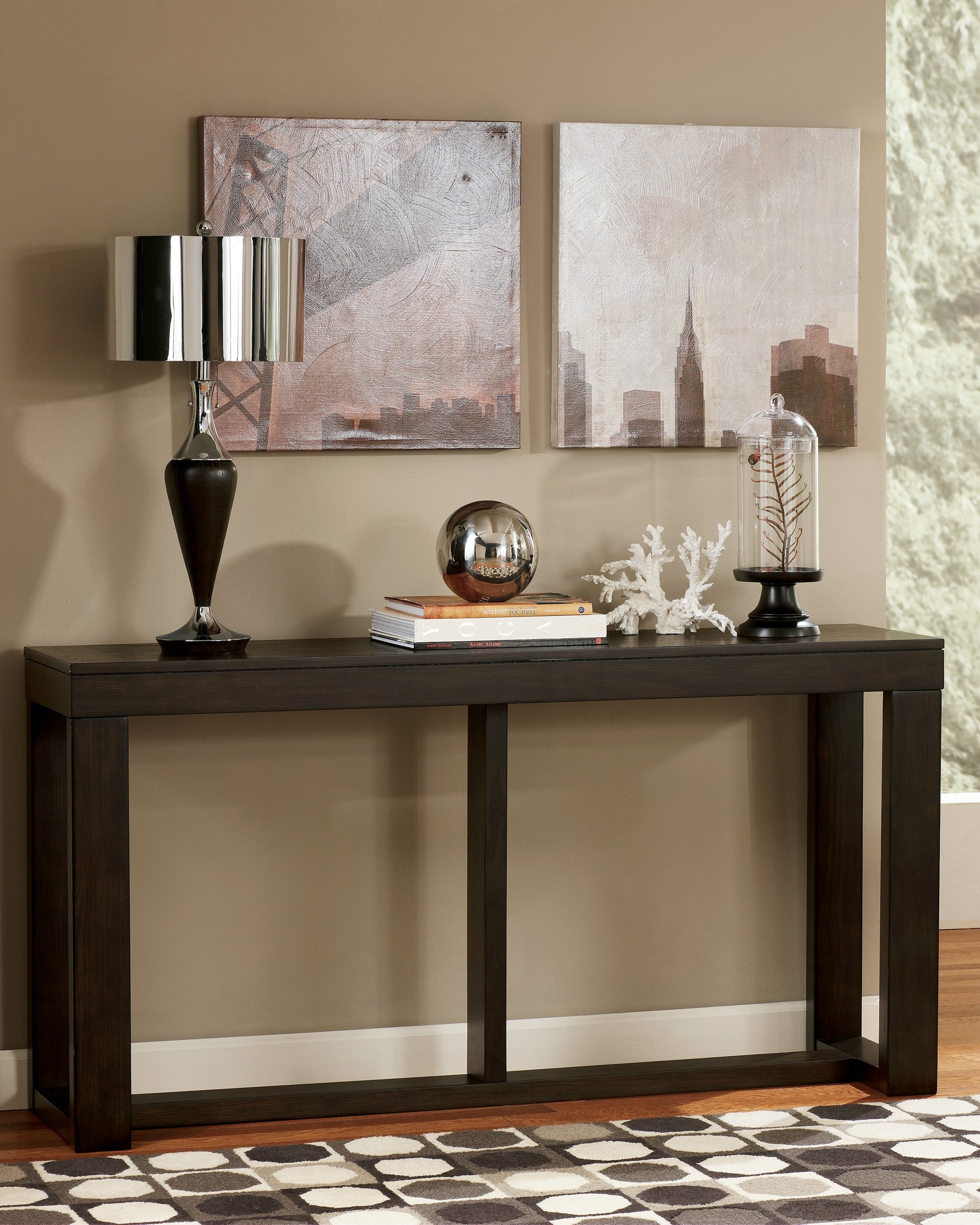 Floridian Furniture - Ashley Furniture - Watson Sofa/Console Table - Sofa Table / Dark Brown - T481-4