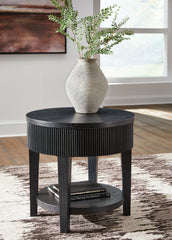 Floridian Furniture - Ashley Furniture - Marstream End Table - Round End Table / Black - T551-6