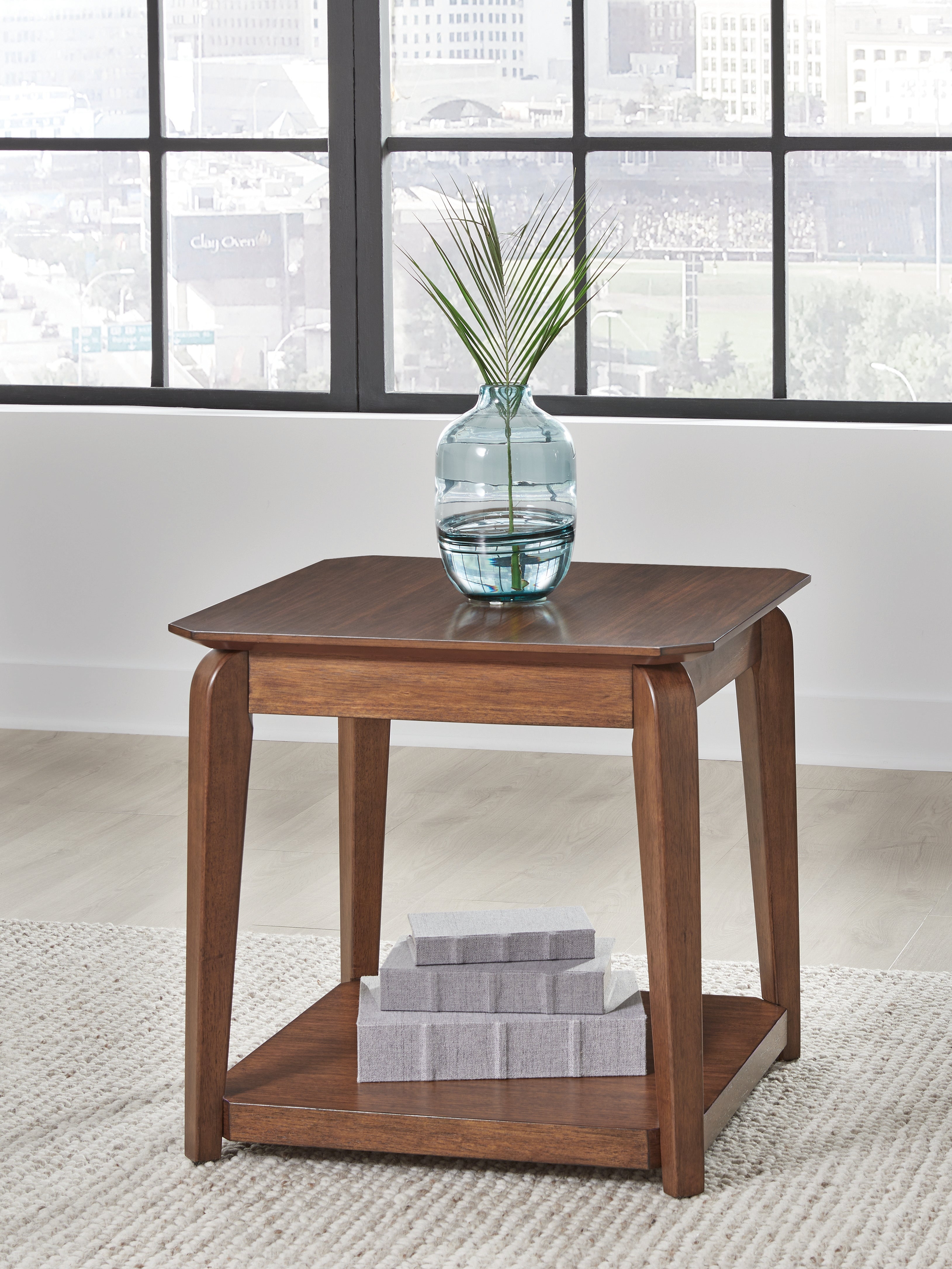 Floridian Furniture - Ashley Furniture - Trenmour End Table - Square End Table / Medium Brown - T596-2