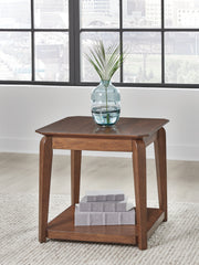 Floridian Furniture - Ashley Furniture - Trenmour End Table - Square End Table / Medium Brown - T596-2
