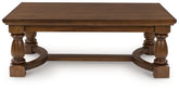 Floridian Furniture - Ashley Furniture - Sturlayne Coffee Table - Rectangular Cocktail Table / Brown - T609-1