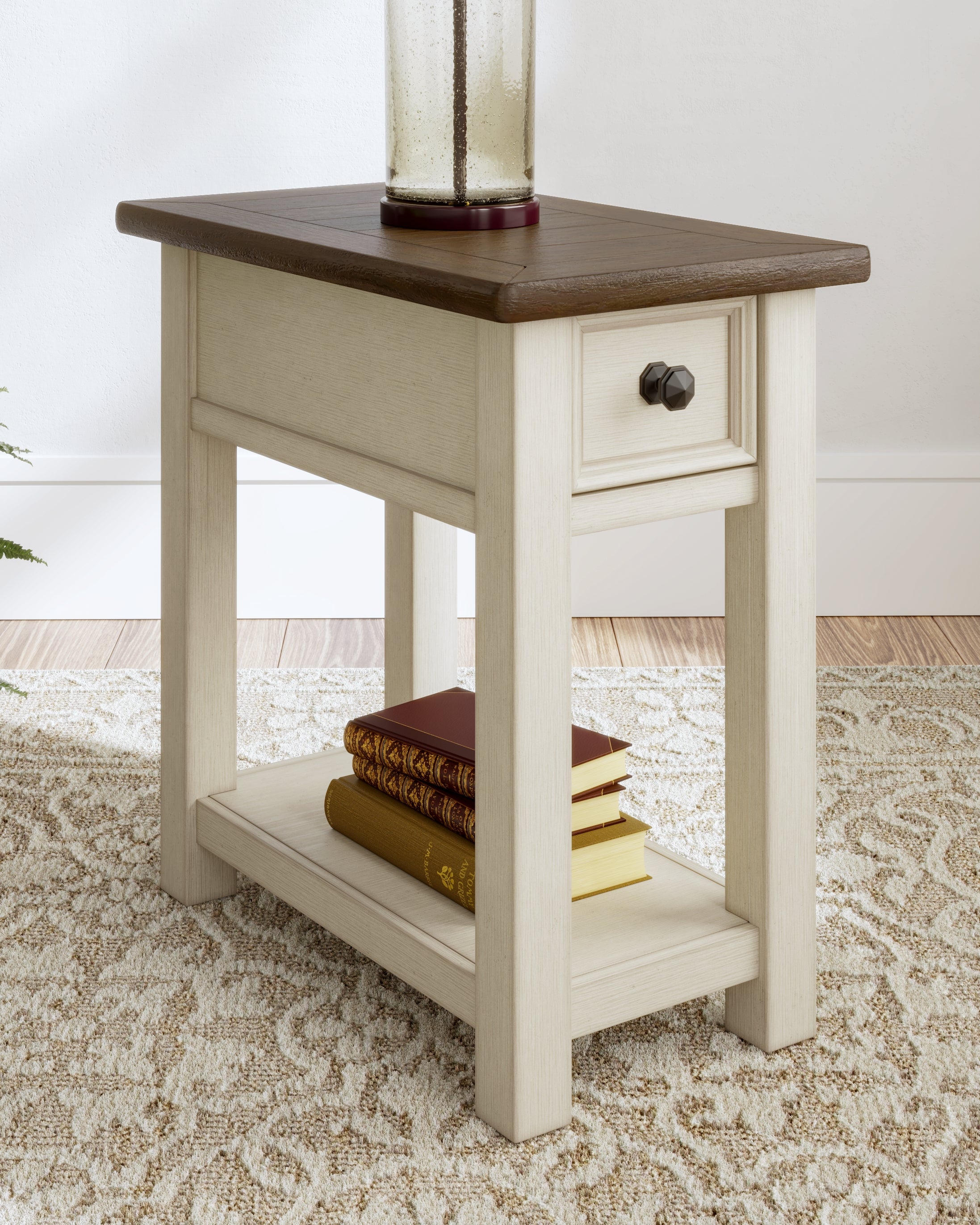 Floridian Furniture - Ashley Furniture - Bolanburg Chairside End Table - Chair Side End Table / Two-tone - T637-107