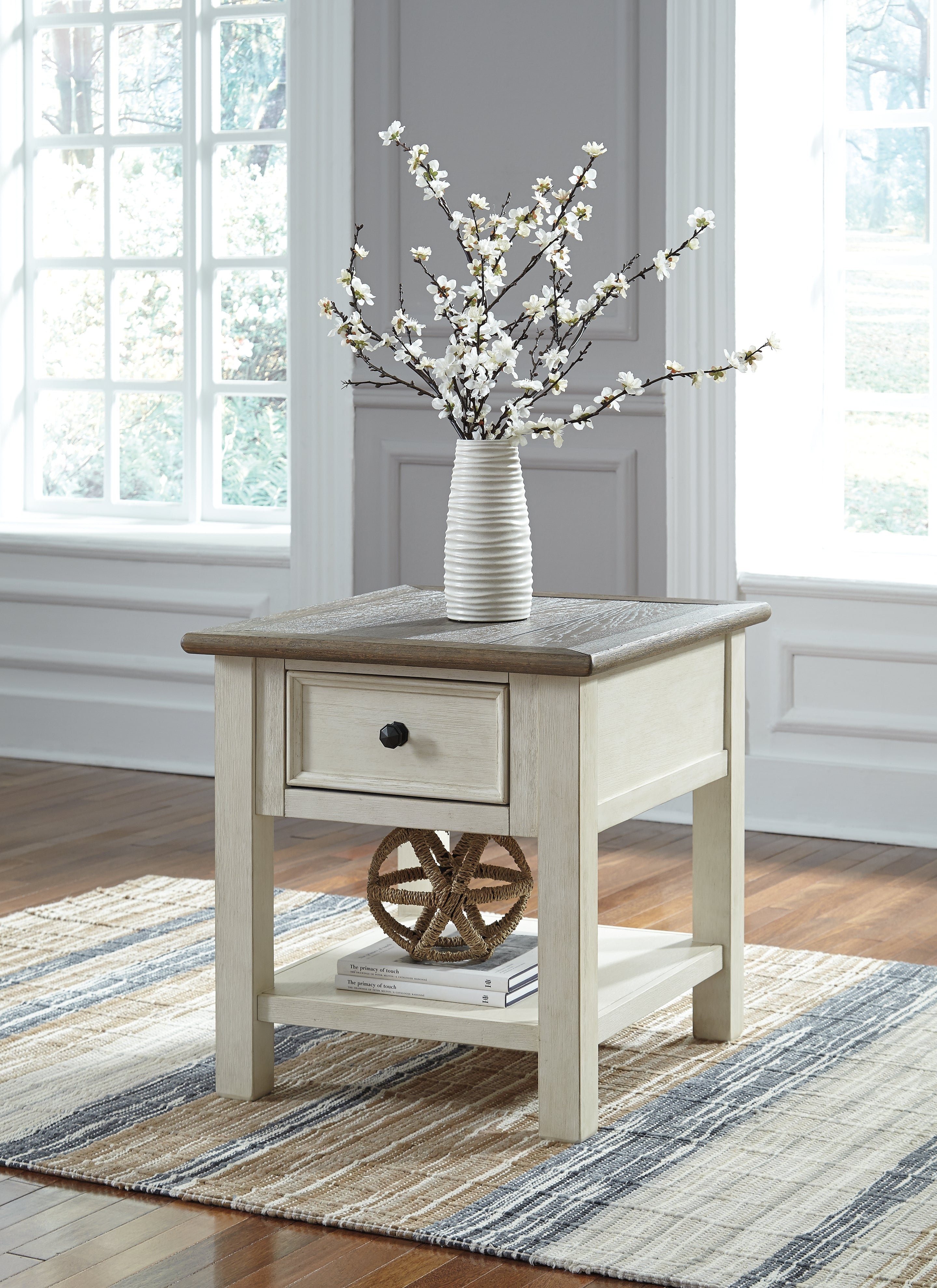 Floridian Furniture - Ashley Furniture - Bolanburg End Table - Rectangular End Table / Two-tone - T637-3