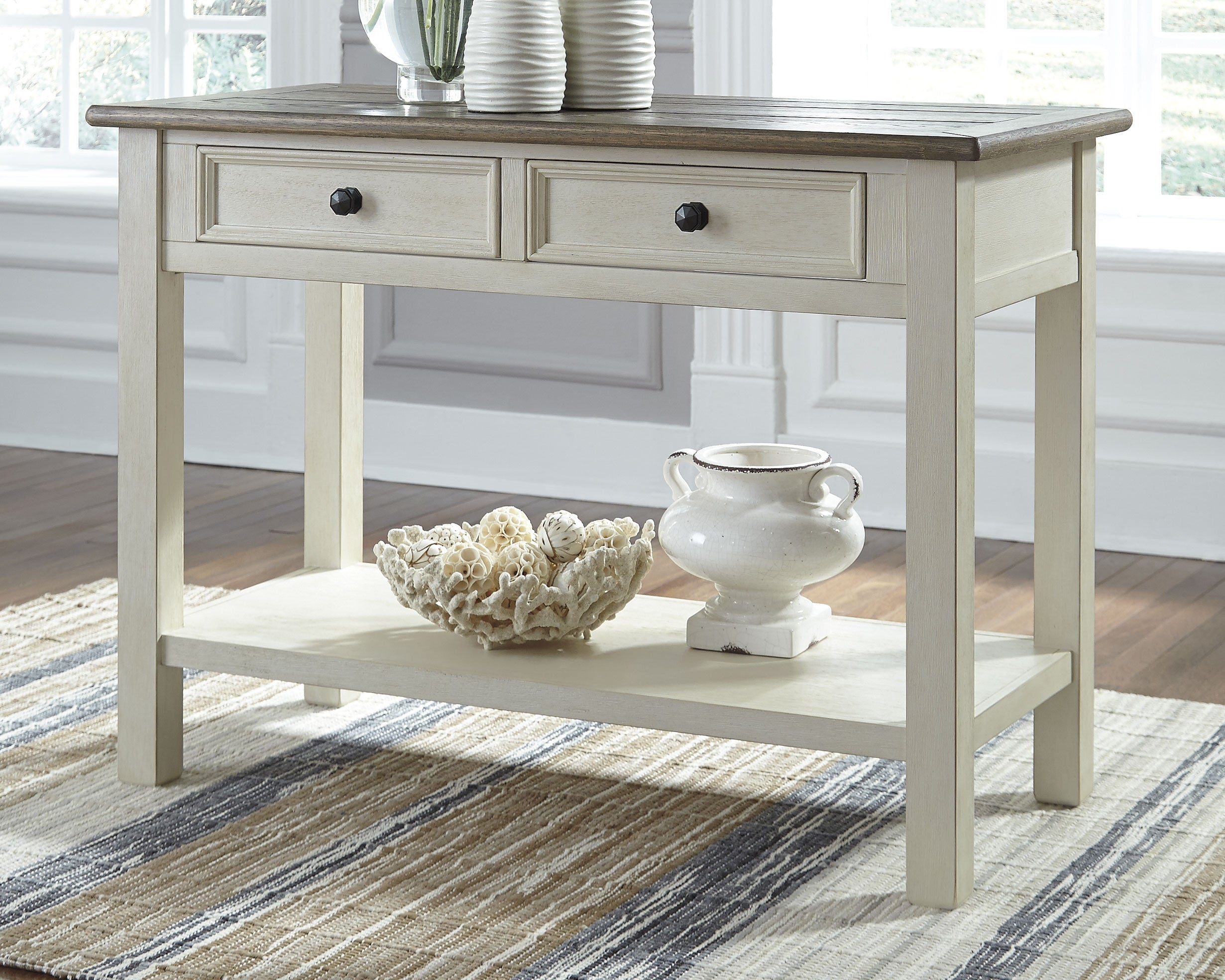 Floridian Furniture - Ashley Furniture - Bolanburg Sofa/Console Table - Sofa Table / Two-tone - T637-4