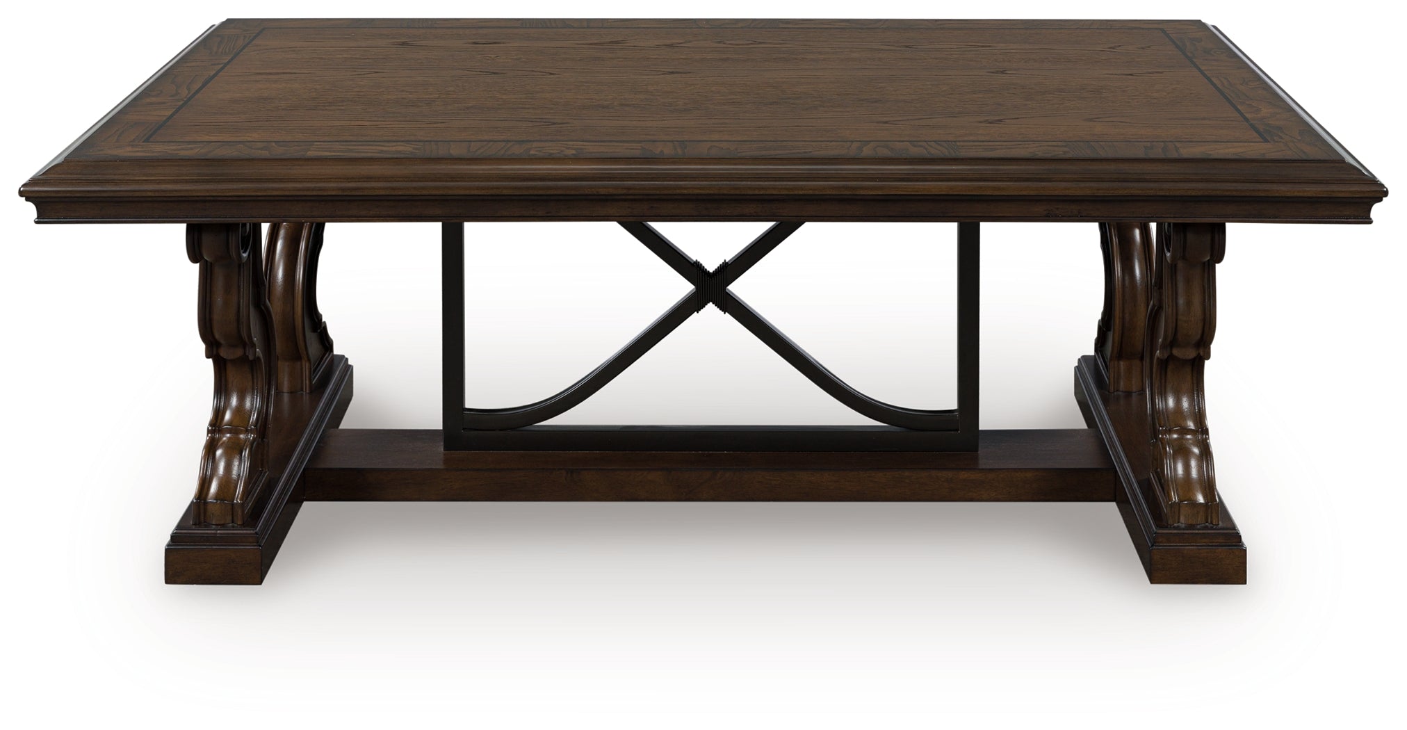 Floridian Furniture - Ashley Furniture - Maylee Coffee Table - Rectangular Cocktail Table / Dark Brown - T647-1