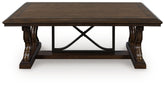 Floridian Furniture - Ashley Furniture - Maylee Coffee Table - Rectangular Cocktail Table / Dark Brown - T647-1