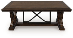 Floridian Furniture - Ashley Furniture - Maylee Coffee Table - Rectangular Cocktail Table / Dark Brown - T647-1