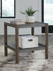 Floridian Furniture - Ashley Furniture - Kallenny End Table - Rectangular End Table / Brown/Gray - T669-3