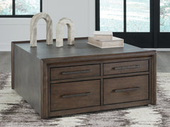 Floridian Furniture - Ashley Furniture - Kallenny Coffee Table - Square Cocktail Table / Brown/Gray - T669-8