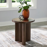 Floridian Furniture - Ashley Furniture - Korestone End Table - Rectangular End Table / Dark Brown - T438-3