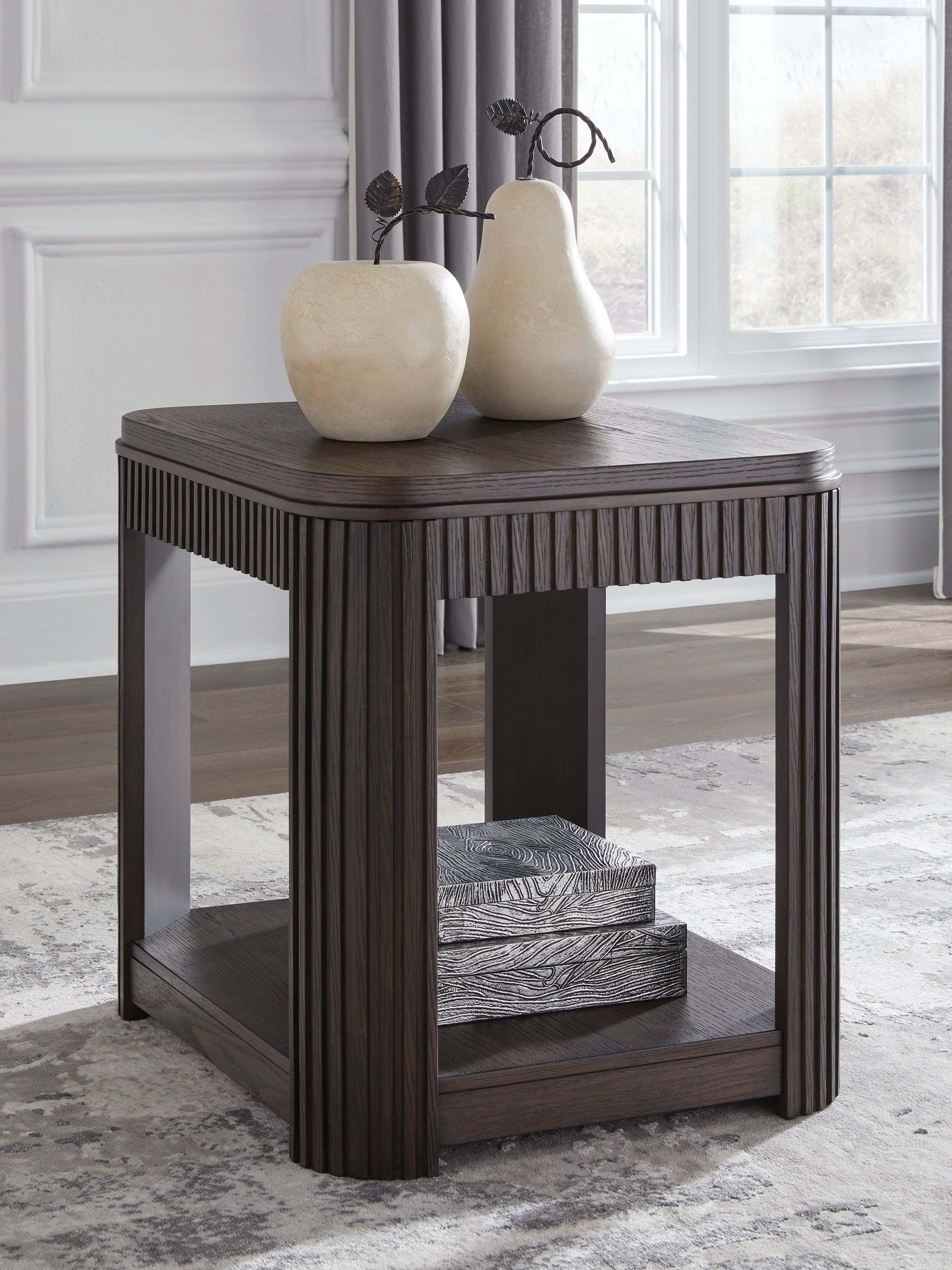 Floridian Furniture - Ashley Furniture - Carlibrie End Table - Rectangular End Table / Warm Brown - T700-3