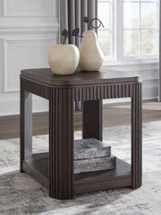 Floridian Furniture - Ashley Furniture - Carlibrie End Table - Rectangular End Table / Warm Brown - T700-3