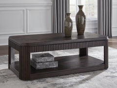 Floridian Furniture - Ashley Furniture - Carlibrie Lift-Top Coffee Table - Lift Top Cocktail Table / Warm Brown - T700-9