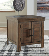 Floridian Furniture - Ashley Furniture - Moriville End Table - Rectangular End Table / Grayish Brown - T731-3