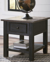 Floridian Furniture - Ashley Furniture - Tyler Creek End Table - Rectangular End Table / Grayish Brown/Black - T736-3