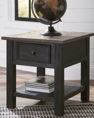 Floridian Furniture - Ashley Furniture - Tyler Creek End Table - Rectangular End Table / Grayish Brown/Black - T736-3