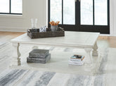 Floridian Furniture - Ashley Furniture - Arlendyne Coffee Table - Rectangular Cocktail Table / Antique White - T747-1