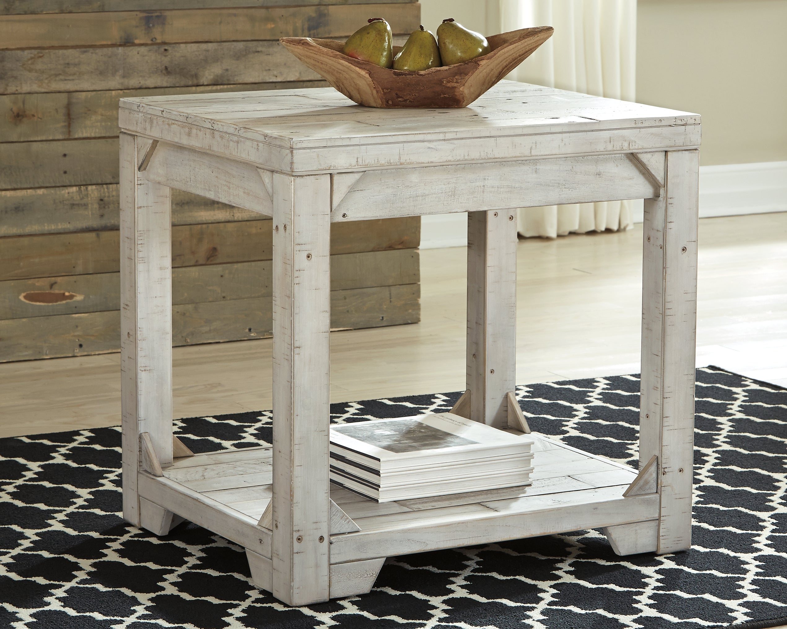 Floridian Furniture - Ashley Furniture - Fregine End Table - Rectangular End Table / Whitewash - T755-3