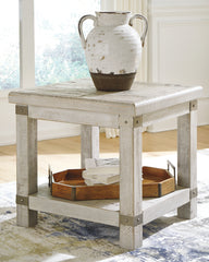 Floridian Furniture - Ashley Furniture - Carynhurst End Table - Rectangular End Table / Whitewash - T929-3