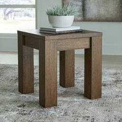 Floridian Furniture - Ashley Furniture - Rosswain End Table - Square End Table / Warm Brown - T763-2