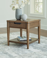 Floridian Furniture - Ashley Furniture - Roanhowe End Table - Rectangular End Table / Brown - T769-3