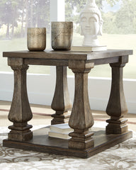 Floridian Furniture - Ashley Furniture - Johnelle End Table - Rectangular End Table / Gray - T776-3